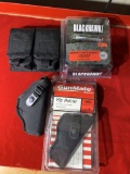 Blackhawk Concealment Holster, 2 Gunmate Hip Holsters, Blackhawk Clip Holder