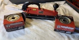 2 Boxes of Lifetime Carbide Abrasive Rolls & Central Pneumatic Air Inline Sander / File Board