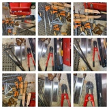 Great Group of Woodworking Tools with Tool Box - Clamps, Saws, Pyrbars & More