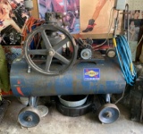 Early Air Compressor on Casters.  See Photos.