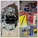 Group Lot of New Parts & Holly 4 Barrel Carburetor