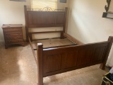 Keller MFG. CO Queen Size Bed & Nightstand