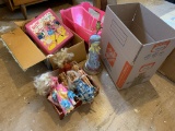 Group of Vintage Barbies, Barbie Clothes, Teen Bible & More