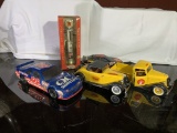 Group of Diecast Cars & Gas Pump Replica