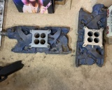 2 Factory Ford 4 Barrel Manifolds.  See Photos For Parts Number.