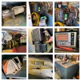 Clean Out Work Bench, Vacuum Pump, Wench, Airlines. Sun Tool Cabinet & More