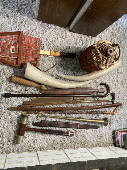 Canes, Mallet, Practice Japanese Sword and more