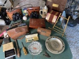 Table lot of misc vintage items