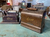 Antique Edison Gem Phonograph in oak wood case