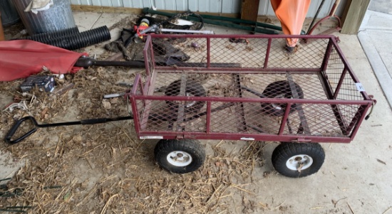 Garden Cart with Pneumatic Wheels