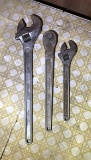 2 Crescent Wrenches & Ratchet