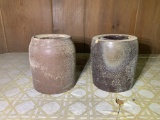 2 Stoneware Crocks