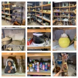 Basement Shelf Cleanout - Cast Iron, McCoy Cookie Jar , Stool, Ceramic &  More