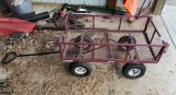 Garden Cart with Pneumatic Wheels