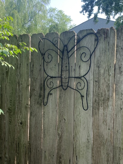 2 Decorative Metal Butterflies