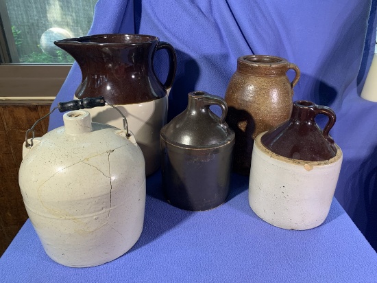 5 Pieces of Stoneware