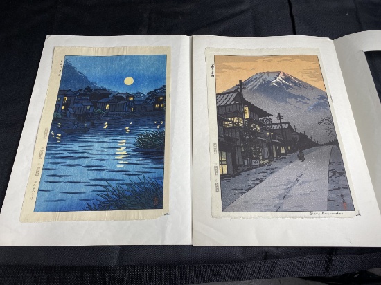 2 Japanese Woodblock Prints by Shiro Kasamatsu