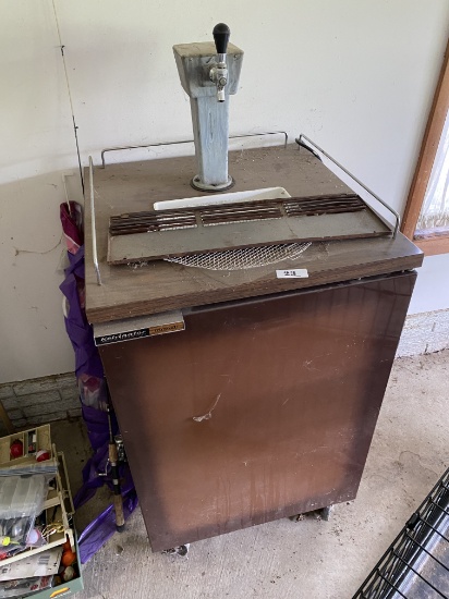 Vintage Kelvinator Keg Refrigerator with Tap