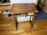 Vintage book or bible stand on wheels