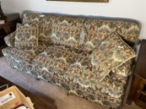 Vintage upholstered floral couch
