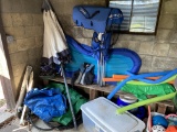 Group lot of pool related items, toys etc