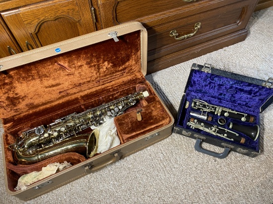 Vintage Kelton Alto Saxophone PLUS Clarinet