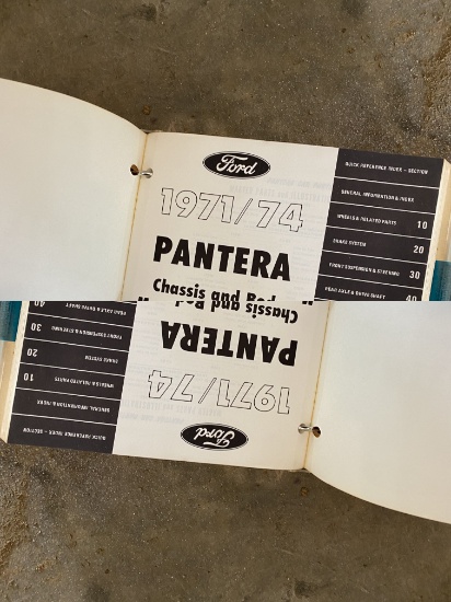 Vintage Pantera Parts Catalog, Membership Club paper