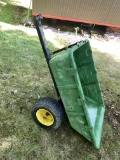 Green and Yellow Lawn Utility Cart