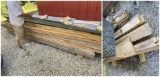 Large lot of woodworking hardwood lumber