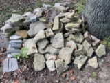 Pile of decorative landscape stones