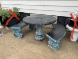 Concrete Table & Benches