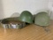 Army Helmet, Liner & Belt.  See Photos.