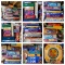 Large Group of VIntage Board Games & Puzzles.  See Photos.