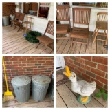 Front Porch Cleanout - Chairs, Galvanized Trash Cans & More