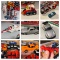 Bandai Transformer Car -  Blue Navy Helicopter, Jet MR-25, MRT-45 Mustang, White Ambulance Van