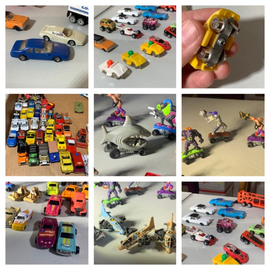 Mattel Hot Wheels Mini Cars, Kenner Mini Skateboard, Racing Champion Mini. Metal Shark & More