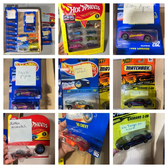 Hot Wheels, Matchbox, Mistakes & Misprint Cars.  See Photos.