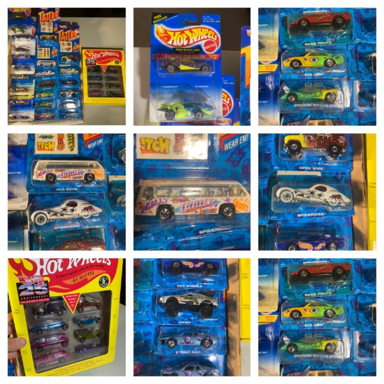 Vintage Hot Wheels & Hot Wheel Tattoo Machines Cars