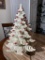 Large Sized Vintage Ceramic Christmas Tree w/Red Birds