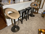 Group lot of bar stools including retro
