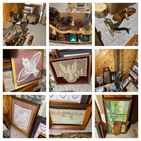 Frames, Decorative Candle Holders, Brass Giraffe, Mirror & More