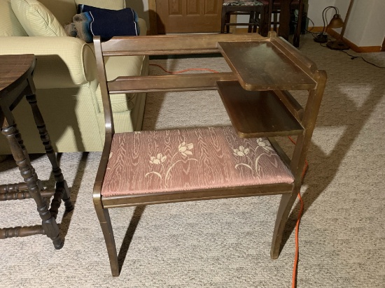 Gossip Bench & Drop Leaf Side Table