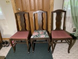 3 Wooden Chairs