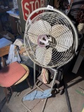 Vintage Whirlwind Shop Fan on Stand