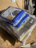 Group lot of new in packaging plastic tarps