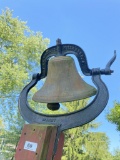 Antique CS Bell Co Hillsboro Ohio School Bell