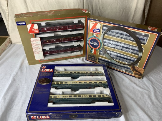 3 Sets of Vintage Lima Trains