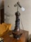 Lamp with Antique Japanese Metalwork Base