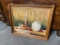 Vintage Oil on Board painting - Country scene with apples