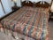 Antique 4 color Jacquard Coverlet